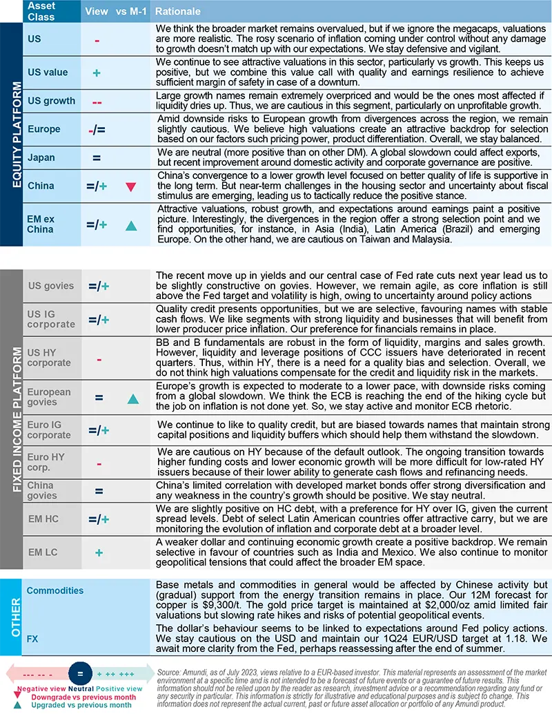 Amundi asset class views