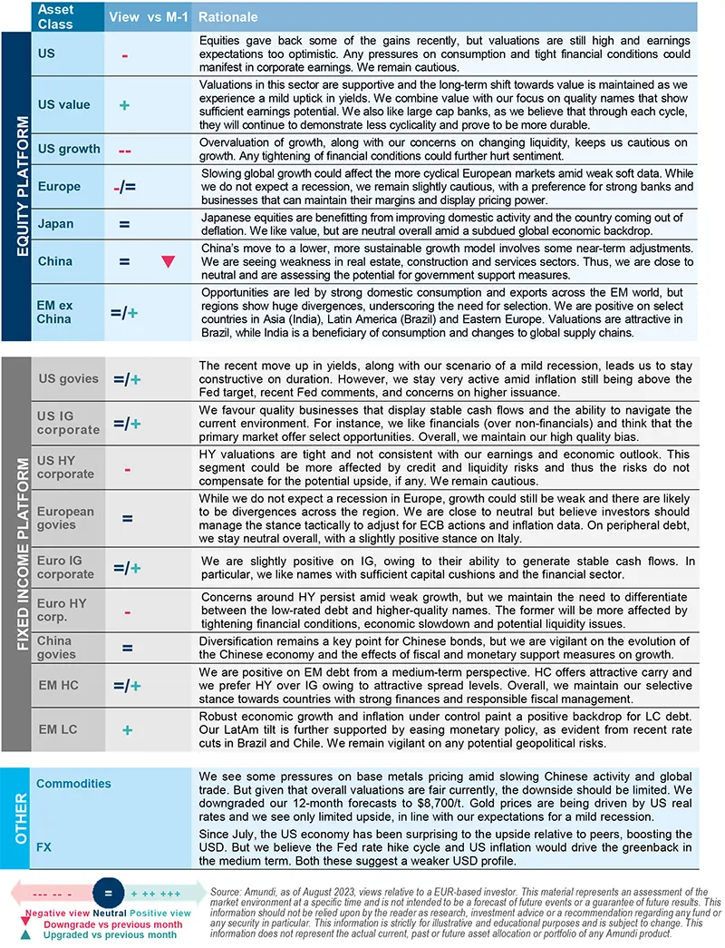 Amundi asset class views