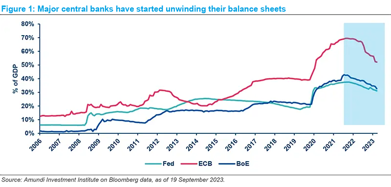 Major central banks have started unwinding their balance sheets