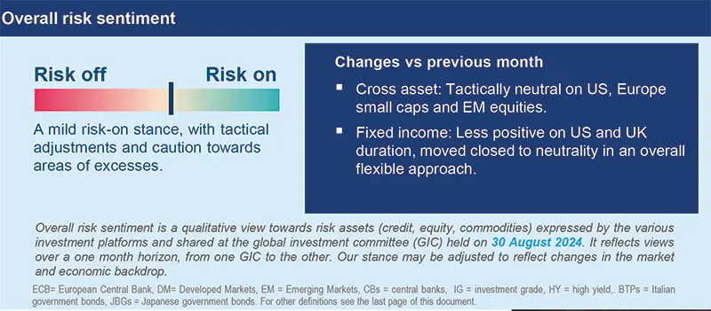 Overall risk sentiment 