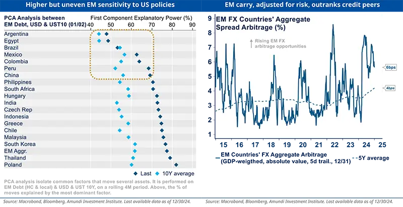 Higher but uneven EM sensitivity to US policies