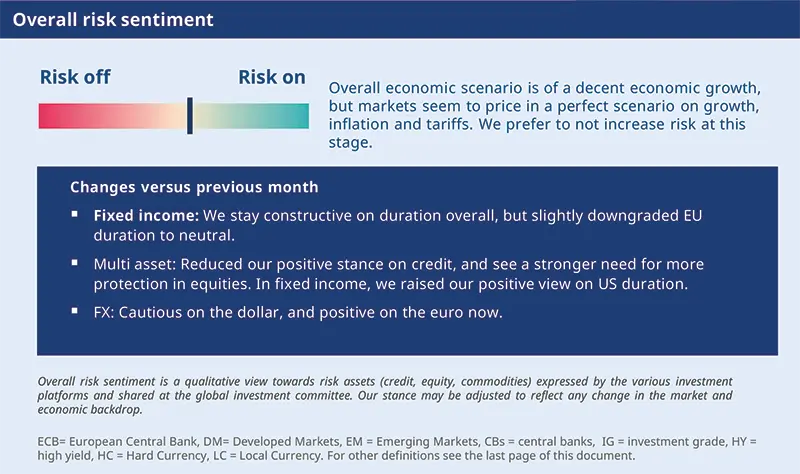 Overall risk sentiment 