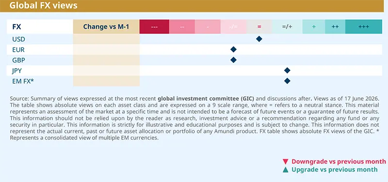 Amundi views by asset classes