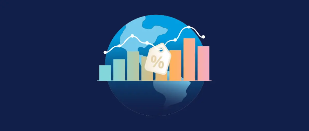 infografica giv luglio 2025 - illustrazione di un mappamondo e grafici