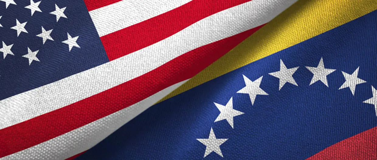 bandiera americana e venezuelana 