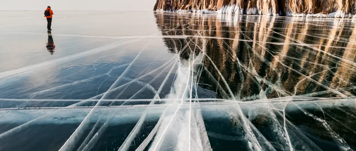 Lake Baikal in winter