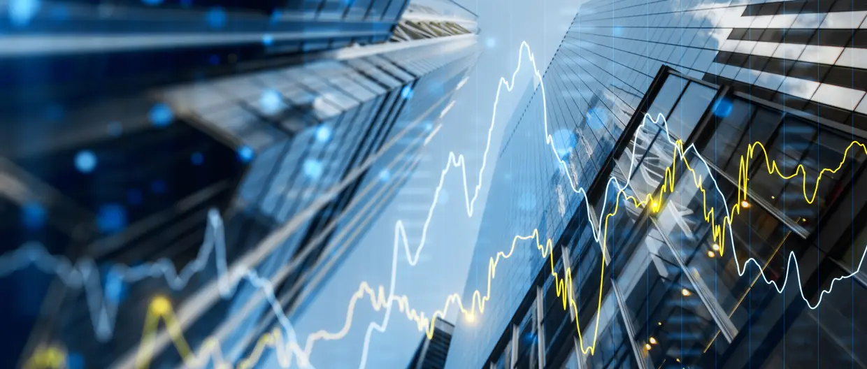 modern Graph with buildings