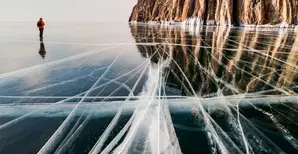 Lake Baikal in winter