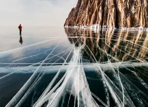 Lake Baikal in winter